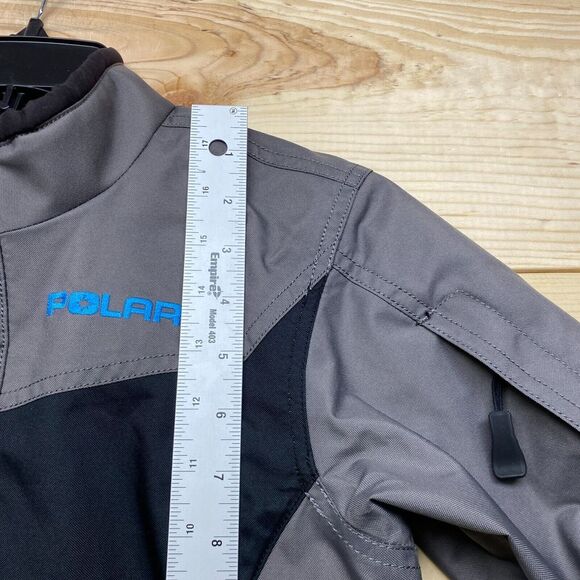 Polaris Jacket Womens Small Gray Full Zip Dry Jacket Lightweight Motor Sports - Picture 7 of 15